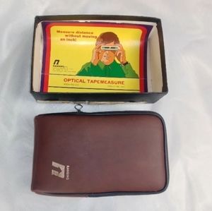 VINTAGE VRanging Optical Tapemeasure Model M100 Original Papers Included & Case
